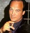 The photo image of James Belushi, starring in the movie "Red Heat"