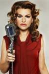The photo image of Sandra Bernhard, starring in the movie "Wrongfully Accused"