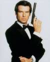 The photo image of James Bond, starring in the movie "Roger & Me"