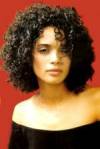 The photo image of Lisa Bonet, starring in the movie "Angel Heart"