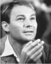 The photo image of Klaus Maria Brandauer, starring in the movie "Out of Africa"