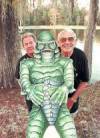 The photo image of Ricou Browning, starring in the movie "Creature from the Black Lagoon"