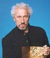 The photo image of Simon Callow, starring in the movie "Marple: The Body in the Library"