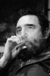 The photo image of Fidel Castro, starring in the movie "Naqoyqatsi: Life as War"