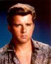 The photo image of Maxwell Caulfield, starring in the movie "Grease 2"