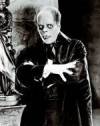 The photo image of Lon Chaney, starring in the movie "The Monster"