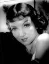 The photo image of Claudette Colbert, starring in the movie "Torch Singer"