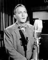 The photo image of Bing Crosby, starring in the movie "White Christmas"