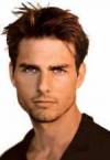 The photo image of Tom Cruise, starring in the movie "Collateral"