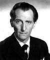 The photo image of Peter Cushing, starring in the movie "The Black Knight"