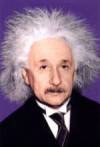 The photo image of Albert Einstein, starring in the movie "Naqoyqatsi: Life as War"