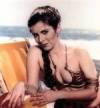 The photo image of Carrie Fisher, starring in the movie "Cougar Club"