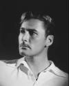 The photo image of Errol Flynn, starring in the movie "The Adventures of Robin Hood"