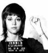 The photo image of Jane Fonda, starring in the movie "Klute"