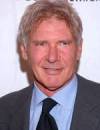 The photo image of Harrison Ford, starring in the movie "Air Force One"
