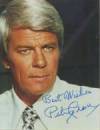 The photo image of Peter Graves, starring in the movie "Airplane II: The Sequel"