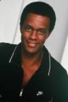The photo image of Kevin Peter Hall, starring in the movie "Predator 2"