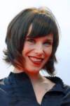 The photo image of Sally Hawkins, starring in the movie "Happy-Go-Lucky"