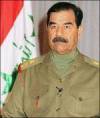 The photo image of Saddam Hussein, starring in the movie "Fahrenheit 9/11"