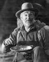 The photo image of Walter Huston, starring in the movie "The Treasure of the Sierra Madre"