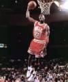 The photo image of Michael Jordan, starring in the movie "Super Size Me"