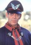 The photo image of Raul Julia, starring in the movie "The Rookie"