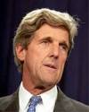 The photo image of John Kerry, starring in the movie "Top Dog"