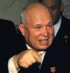 The photo image of Nikita Khrushchev, starring in the movie "Naqoyqatsi: Life as War"