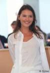 The photo image of Virginie Ledoyen, starring in the movie "The Beach"