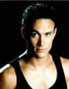 The photo image of Brandon Lee, starring in the movie "Laser Mission"