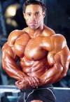 The photo image of Kevin Levrone, starring in the movie "Redline"