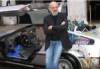 The photo image of Christopher Lloyd, starring in the movie "Back to the Future"