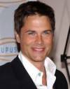 The photo image of Rob Lowe, starring in the movie "The Dark Backward"