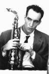 The photo image of John Lurie, starring in the movie "New Rose Hotel"