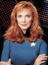 The photo image of Gates McFadden, starring in the movie "Star Trek: Generations"