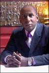The photo image of Colin McFarlane, starring in the movie "The Dark Knight"
