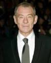 The photo image of Ian McKellen, starring in the movie "Flushed Away"