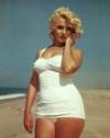 The photo image of Marilyn Monroe, starring in the movie "Gentlemen Prefer Blondes"