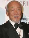 The photo image of Pat Morita, starring in the movie "Spymate"