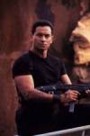 The photo image of Temuera Morrison, starring in the movie "Vertical Limit"
