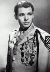 The photo image of Audie Murphy, starring in the movie "The Duel at Silver Creek"