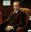 The photo image of Bob Newhart, starring in the movie "The Librarian: The Curse of the Judas Chalice"