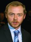 The photo image of Simon Pegg, starring in the movie "Hot Fuzz"