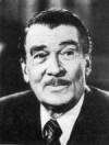 The photo image of Walter Pidgeon, starring in the movie "Forbidden Planet"