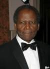 The photo image of Sidney Poitier, starring in the movie "Guess Who's Coming to Dinner"