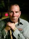The photo image of Pete Postlethwaite, starring in the movie "Creating a World: Aeon Flux"