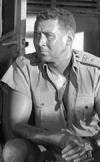 The photo image of Anthony Quayle, starring in the movie "The Guns of Navarone"