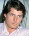 The photo image of Christopher Reeve, starring in the movie "Superman II: Director's cut"