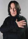 The photo image of Alan Rickman, starring in the movie "Harry Potter and the Sorcerer's Stone"
