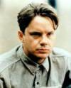 The photo image of Tim Robbins, starring in the movie "The Player"